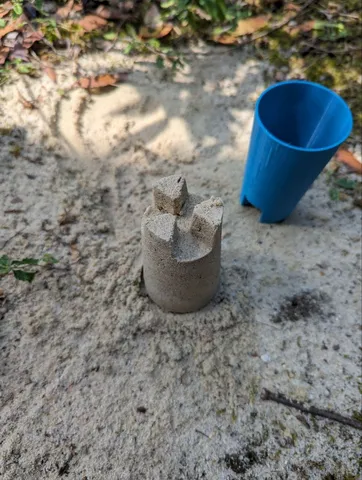 Sand castle nuclear tower mold