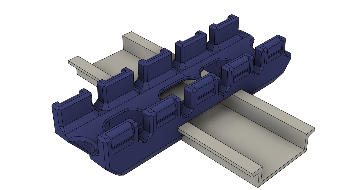 RatRig DIN Rail Wire Guide by Maxstupo | Download free STL model ...