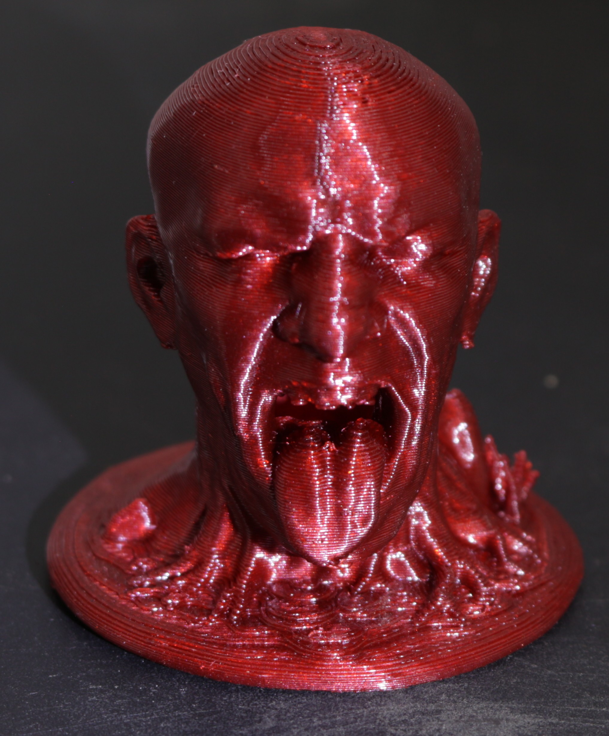 Expressive Screaming Crazy Faces Terrarium or Desktop Decor