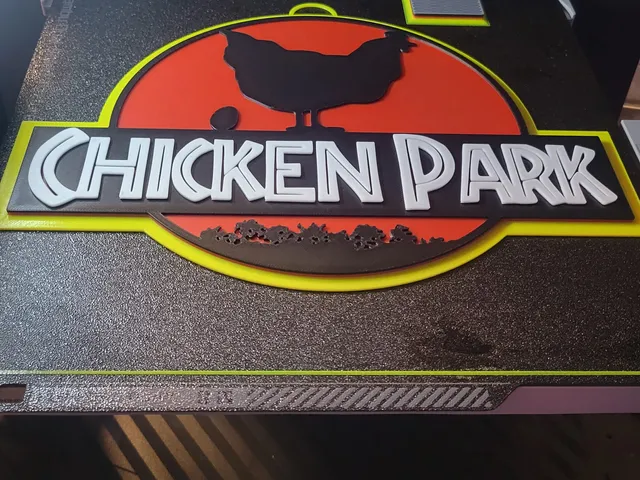 Chicken Park with a hook to mount it