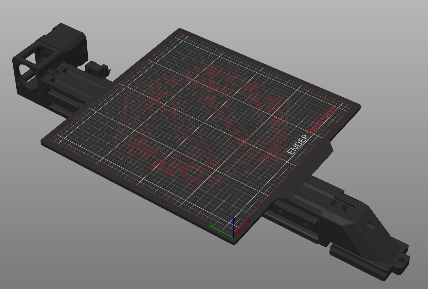 Ender Switchwire PrusaSlicer or SuperSlicer - Grid Texture & Printer Model