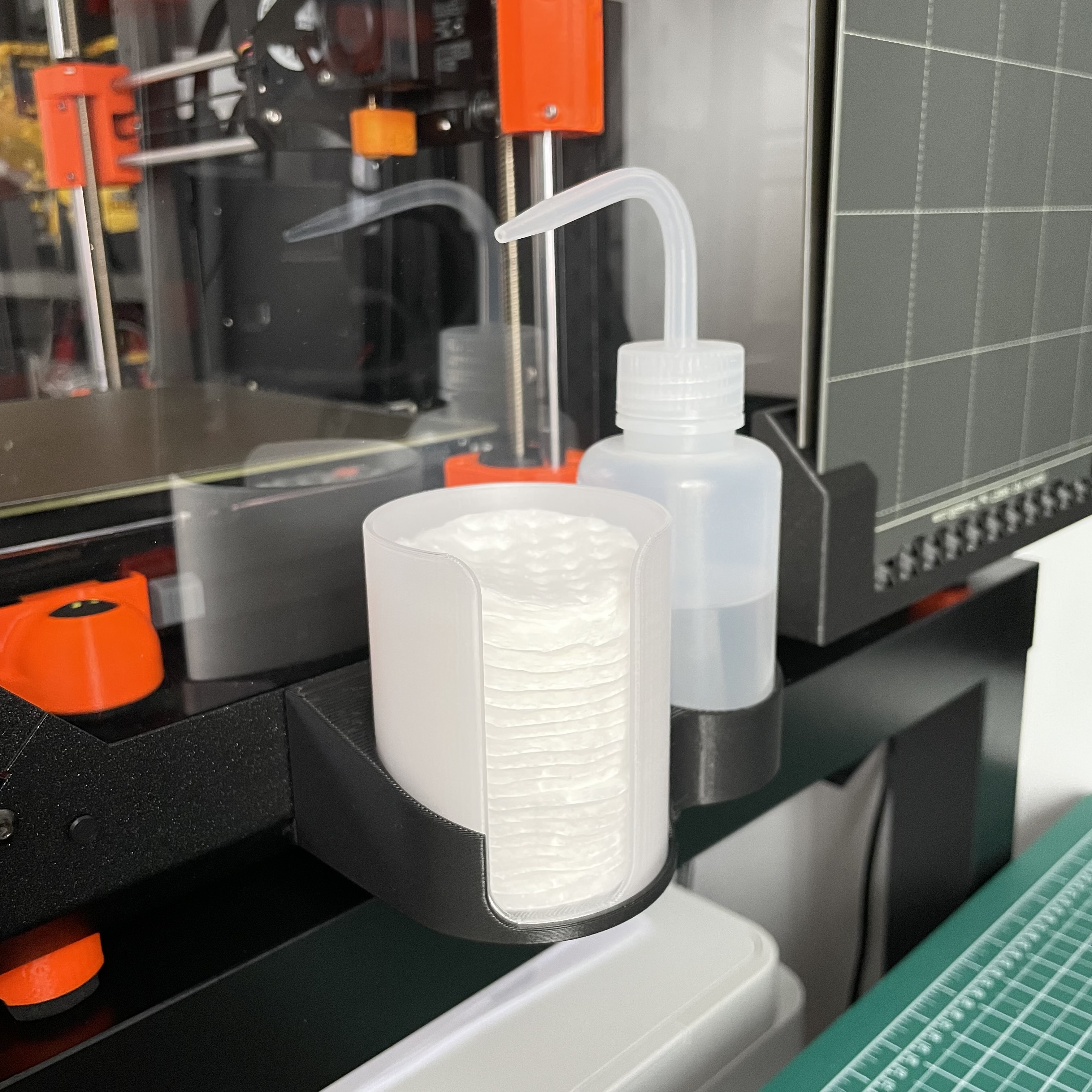 IPA Squeeze Bottle and Cotton Pad Holder