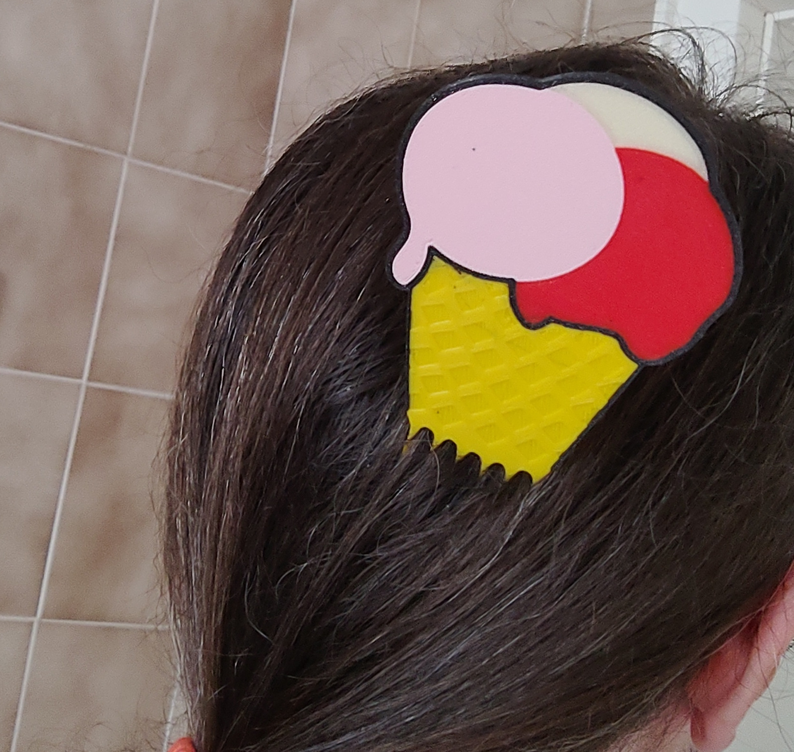 Ice Cream hair comb (mmu) by wavexx Download free STL model