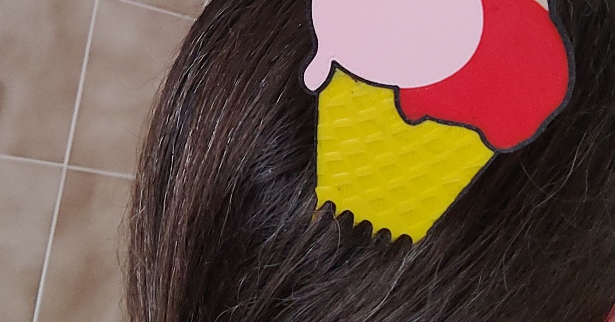Ice Cream hair comb (mmu) by wavexx Download free STL model