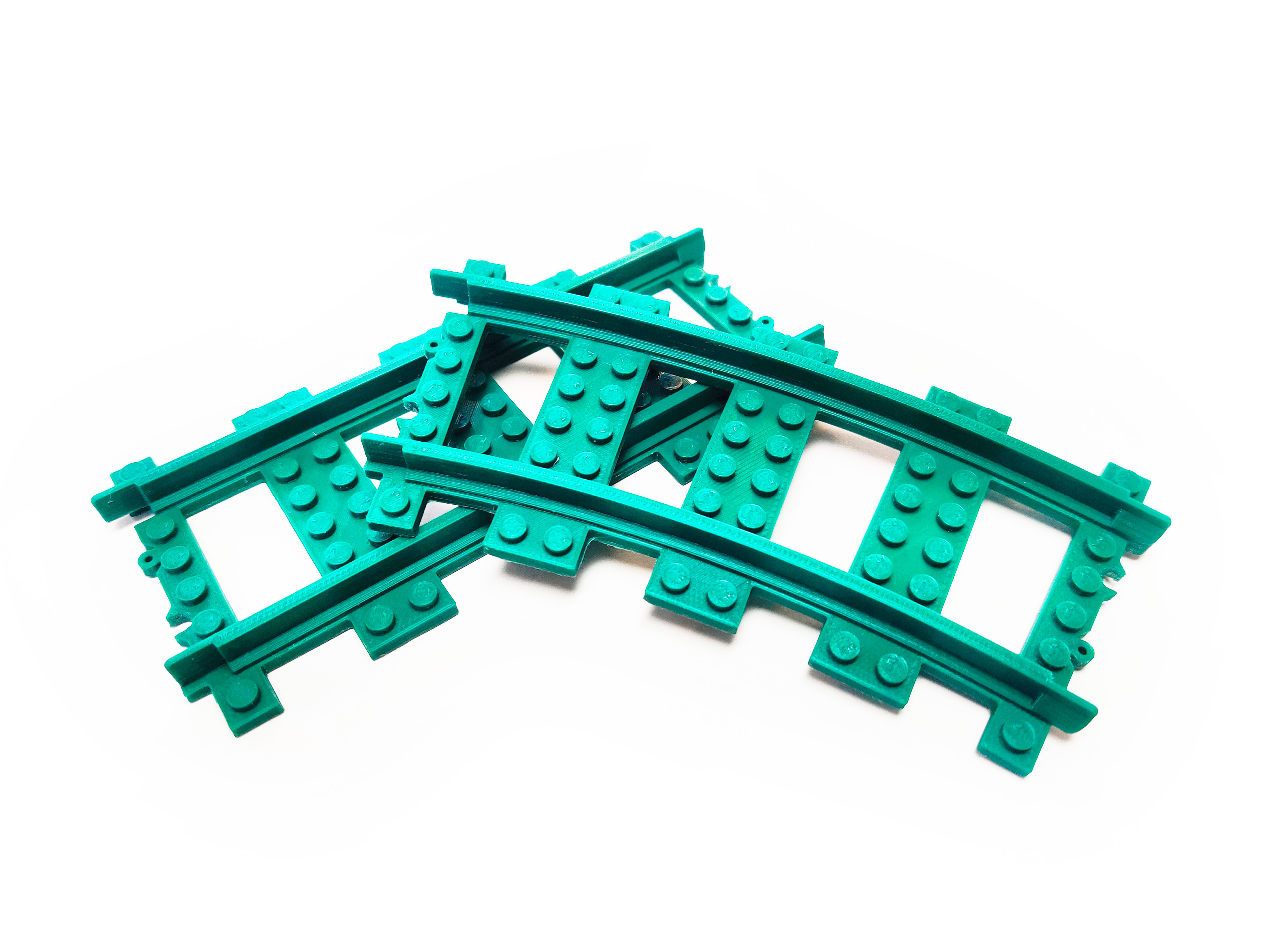 All LEGO® like train track rail in L-Gauge