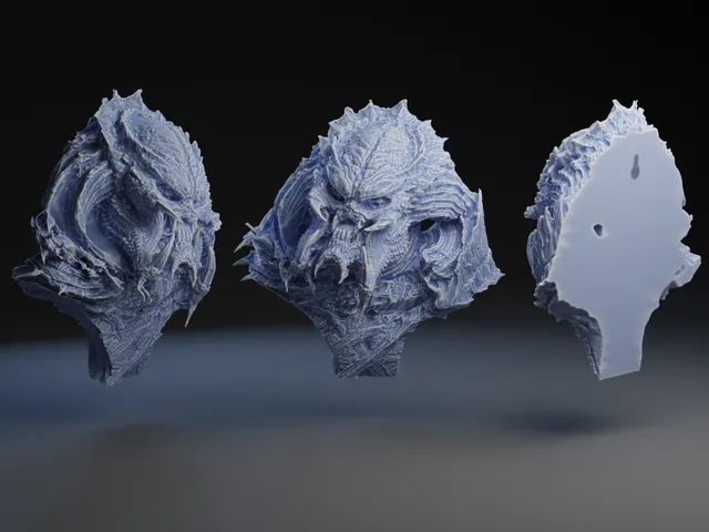 Predator Head Trophy Wall Mount