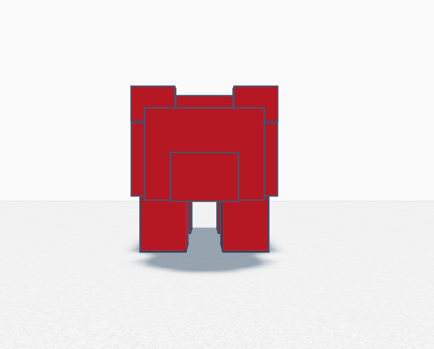 Miniatura 2 do modelo 3D Minecraft panda