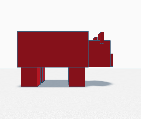 Miniatura 4 do modelo 3D Minecraft panda