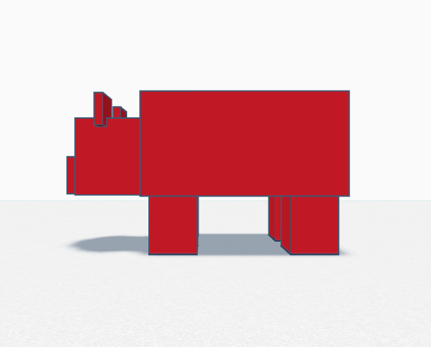 Miniatura 5 do modelo 3D Minecraft panda