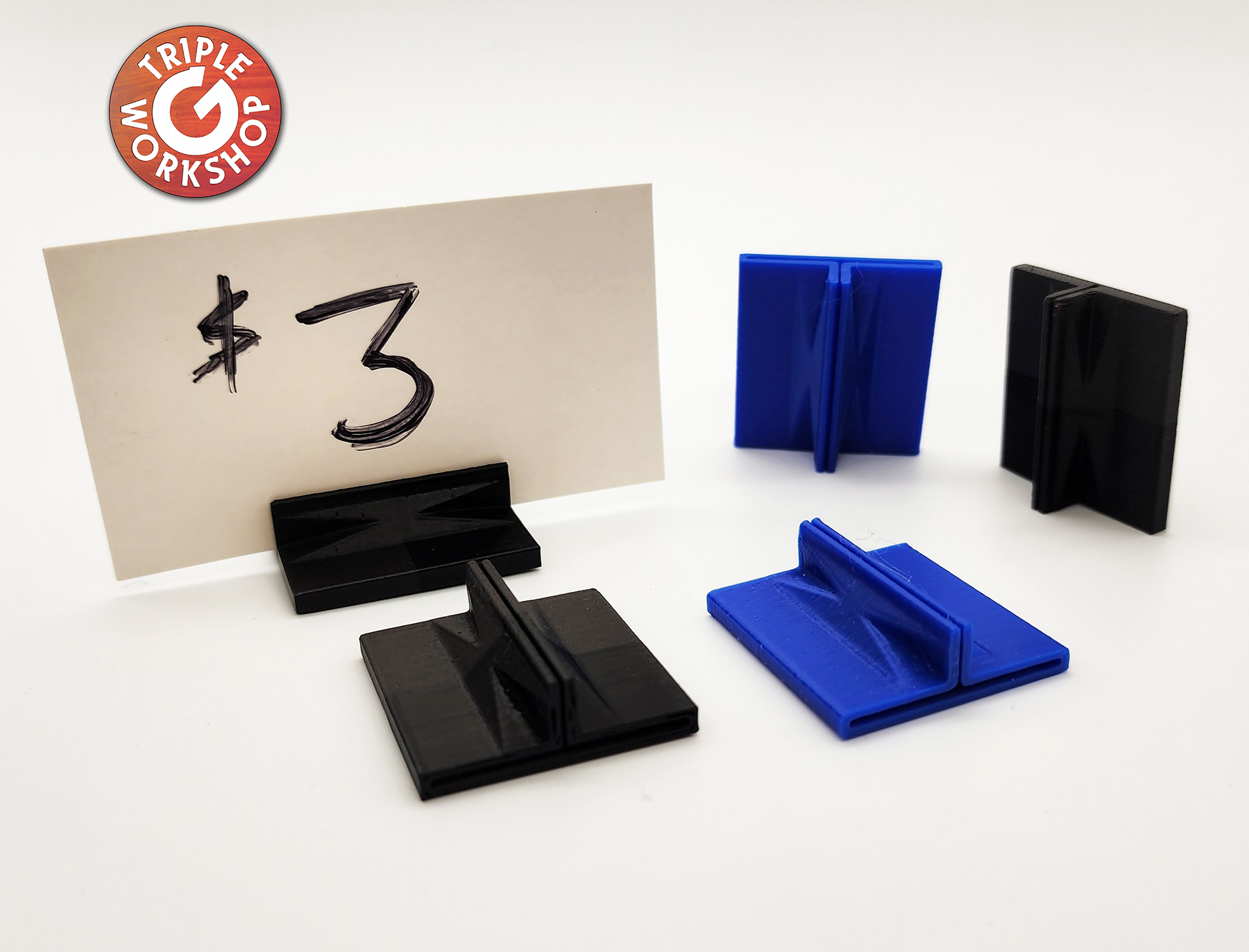 Price Card Holder by Triple G Download free STL model