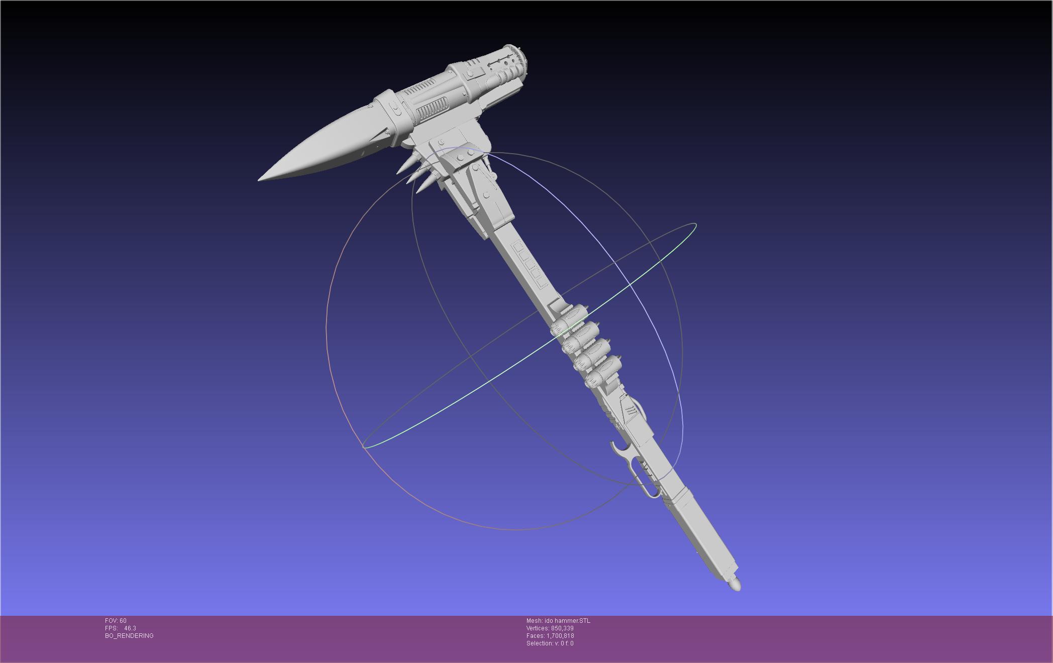 Battle Angel Alita Dr Ido Rocket Hammer Printable Assembly