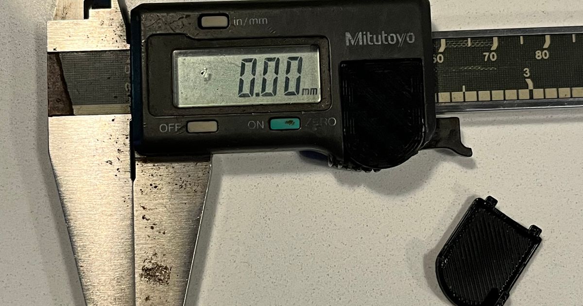 Mitutoyo Caliper Battery Cover Model 500138 by Merlwynd Download