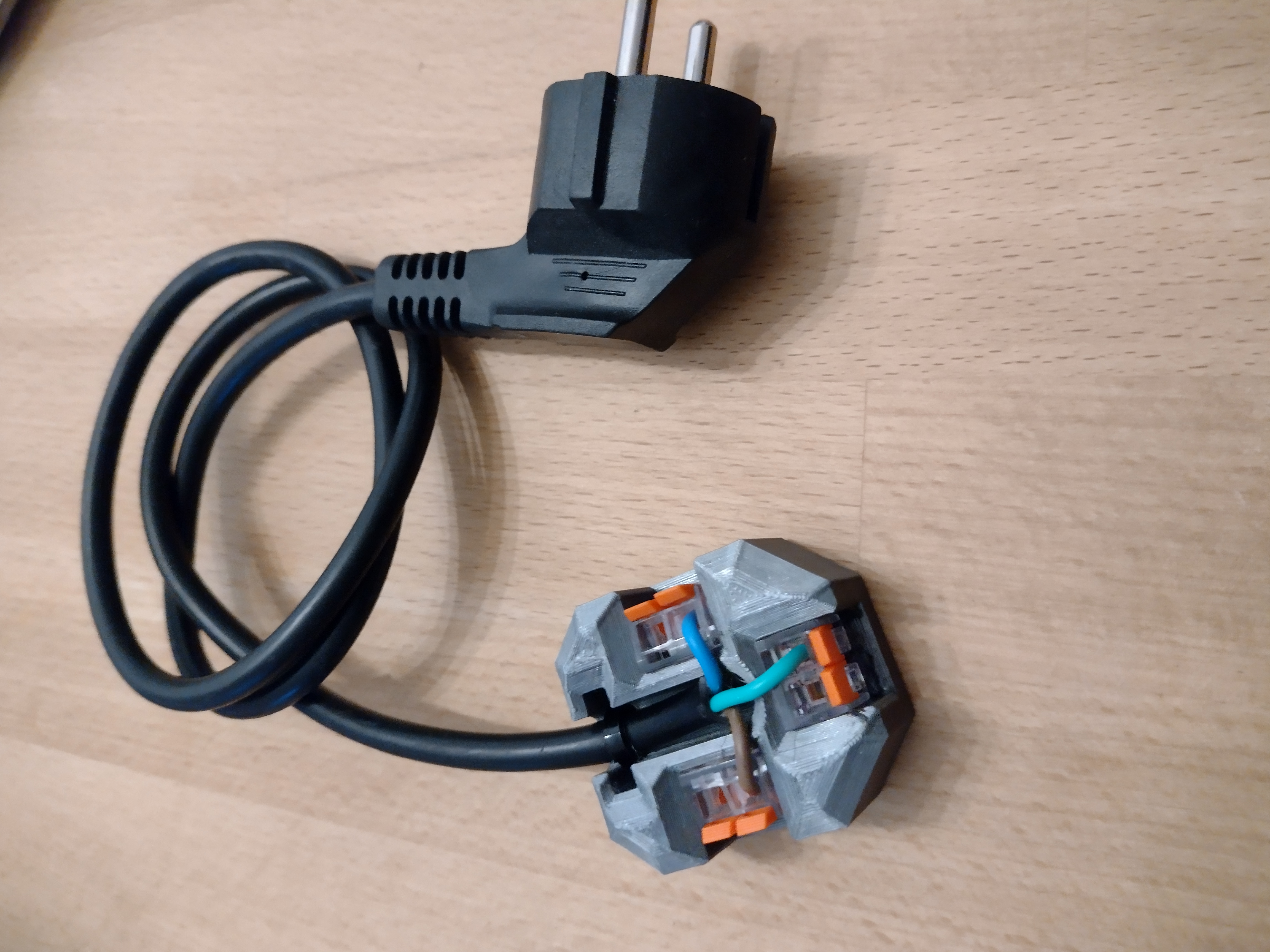 Wago-221-like prototype connector block