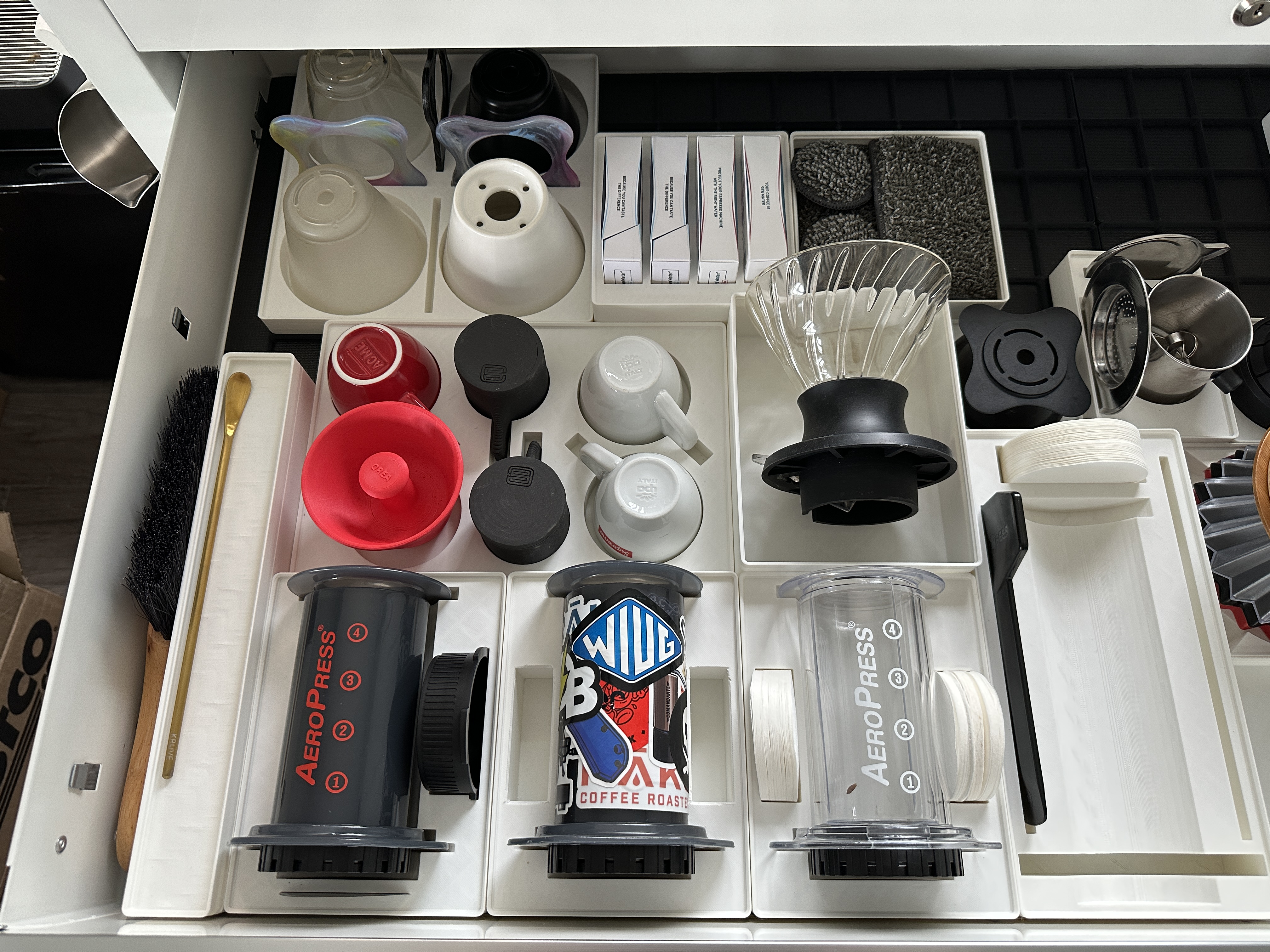 Coffee Accessory Holders for Gridfinity