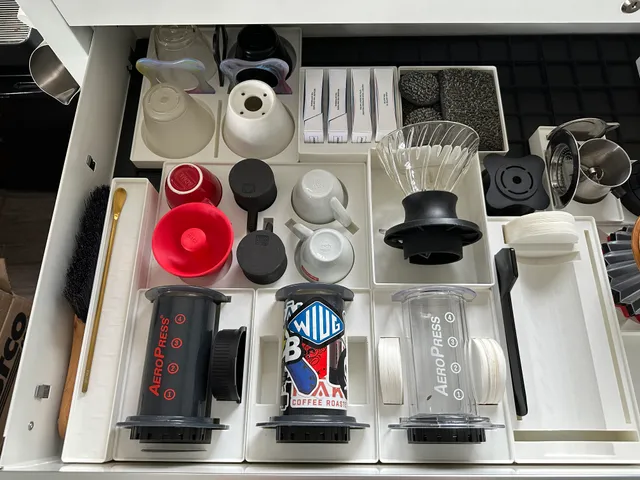 Coffee Accessory Holders for Gridfinity