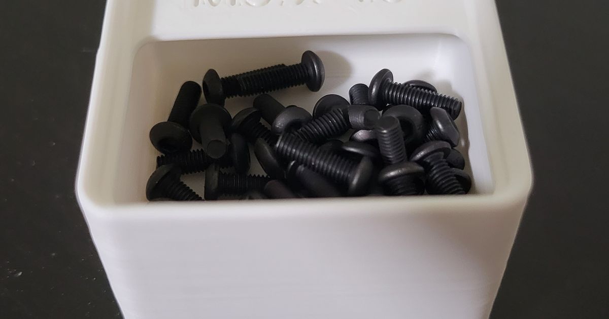 Gridfinity labeled bins Metric bolts by SurgeHawk Download free STL