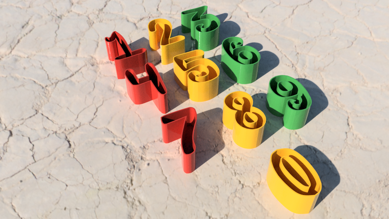 0-9 digits molds