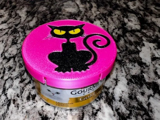 Katzenfutter Dosendeckel 66mm (PURINA Gourmet) / Can Lid, Catfood (Dosendeckel) 66mm for PLA