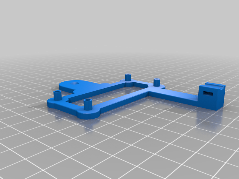 Raspberry Pi Zero wall mount bracket remix