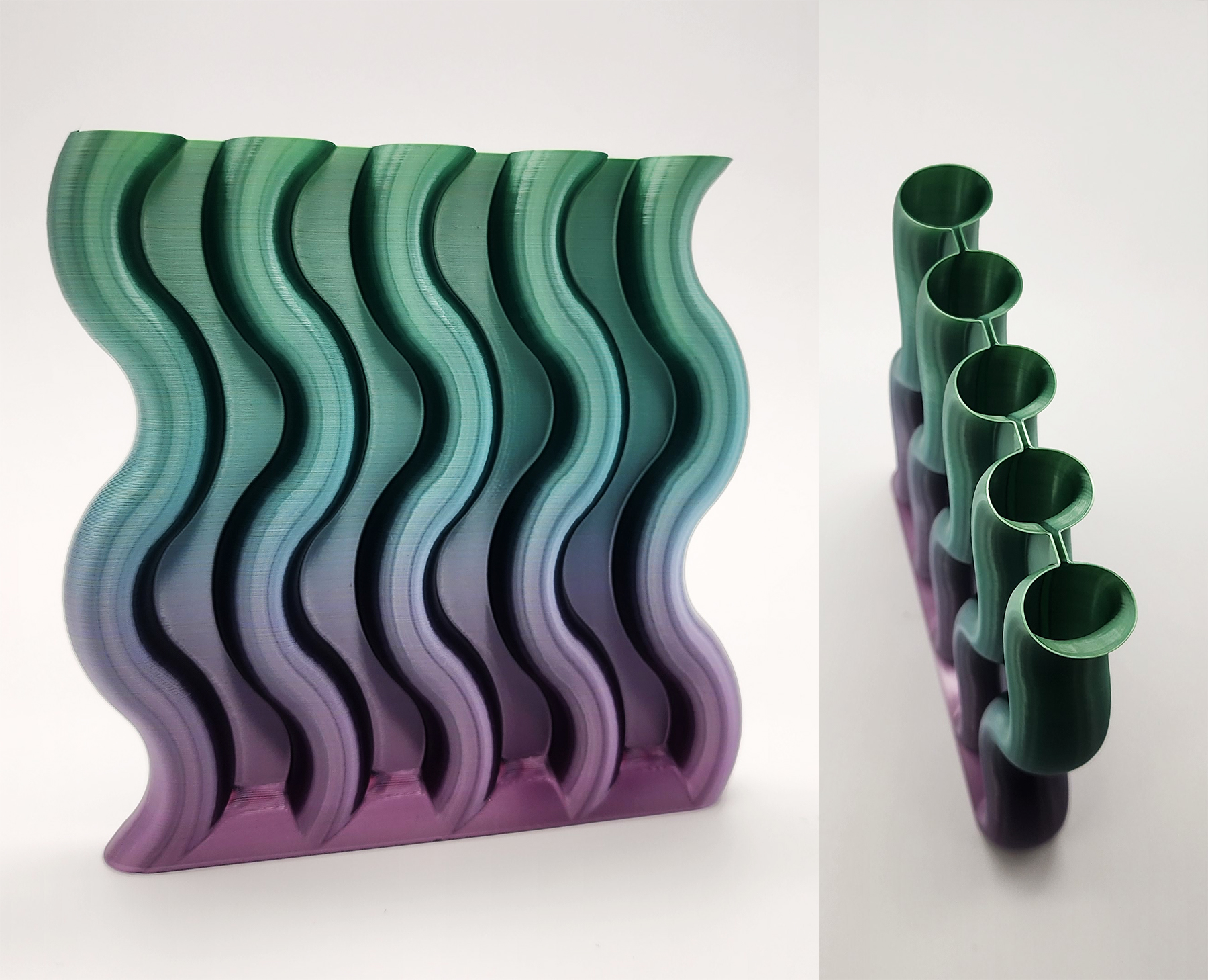 5 Snakes Spiral Vase