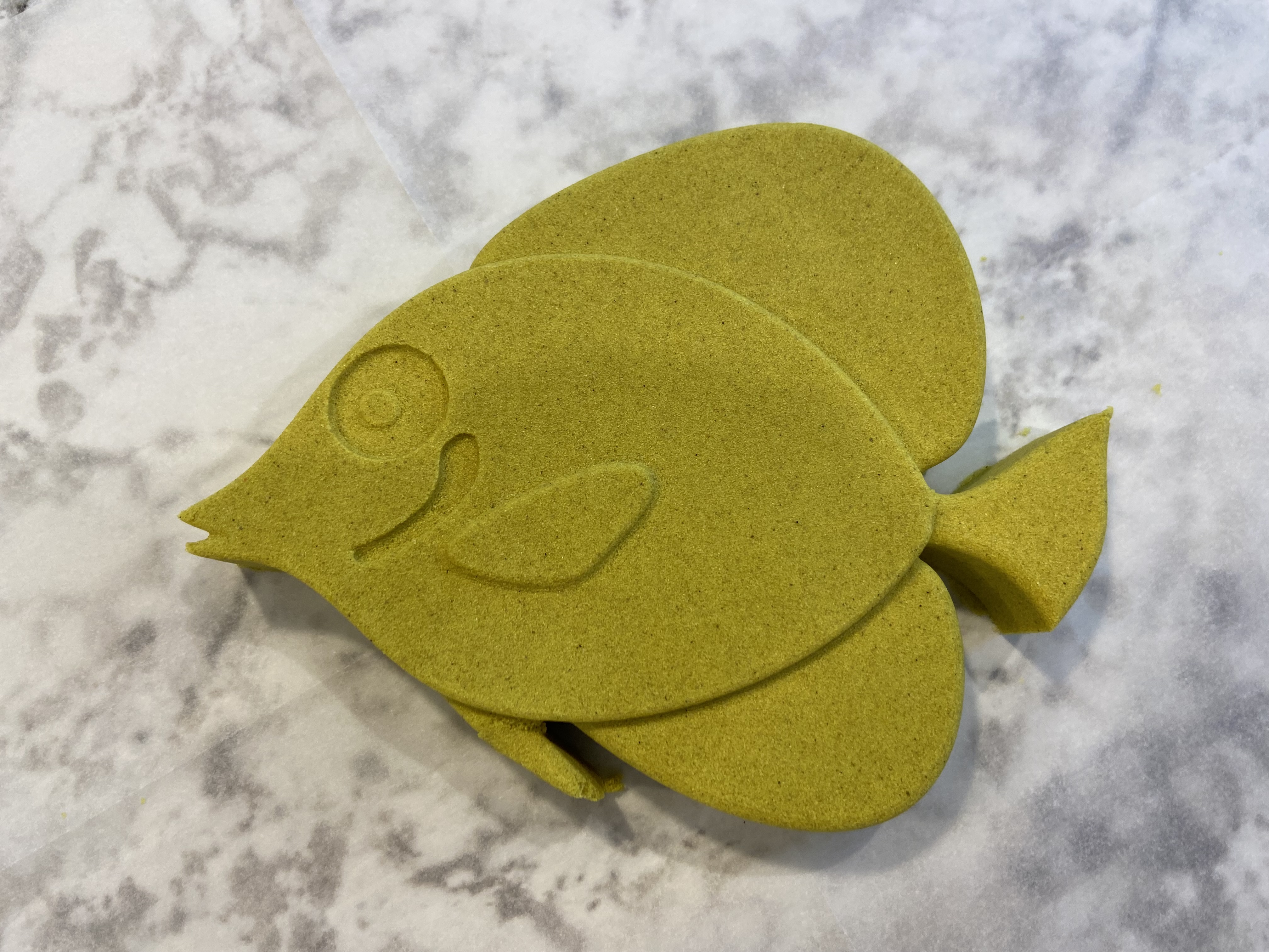 Yellow Tang Fish Sand Mold Beach Toy