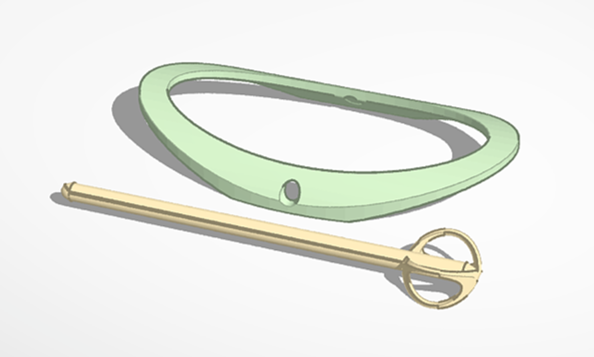 Elegant Hair Accessory (with Elegant Pin)