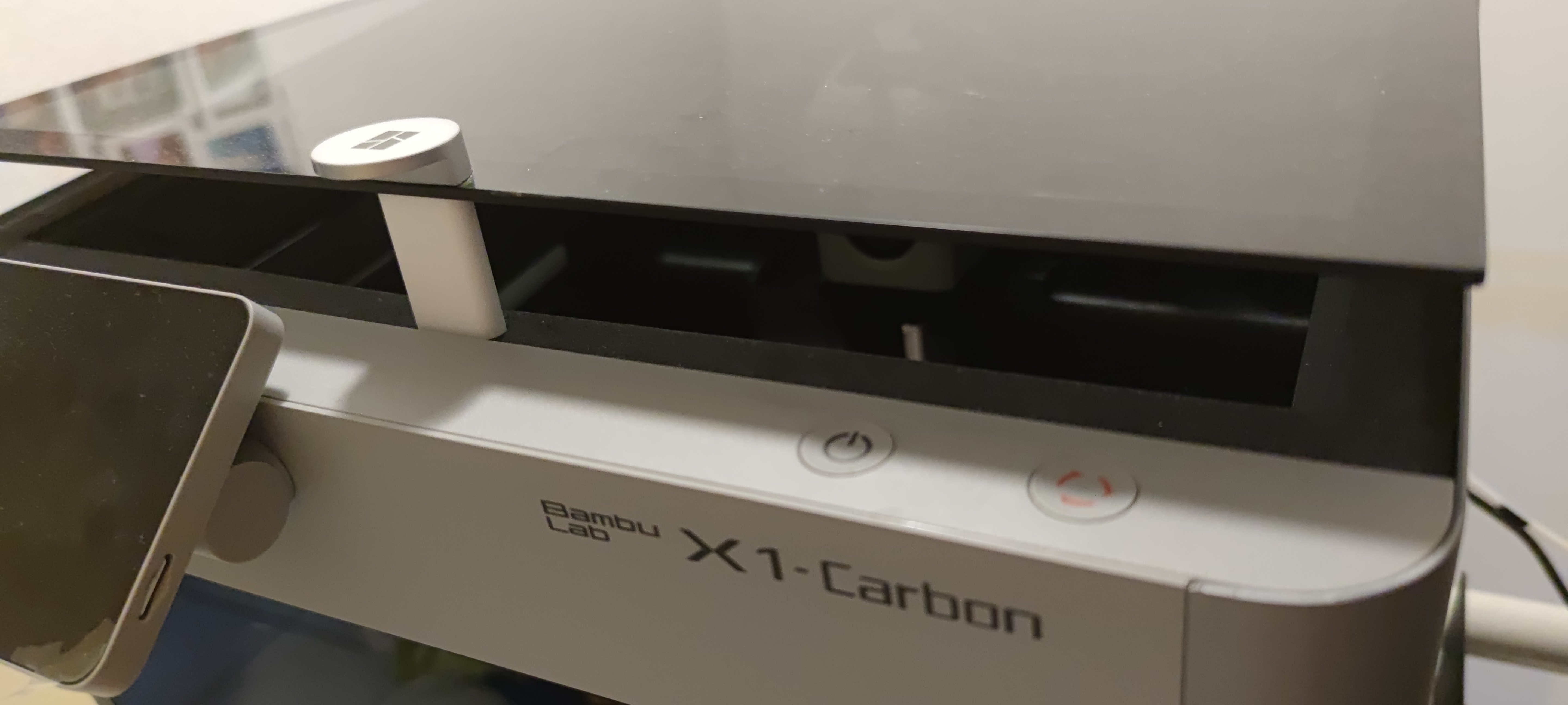 Simple fast spacer for the glass cover [Bambu Lab P1S/X1/ X1C]