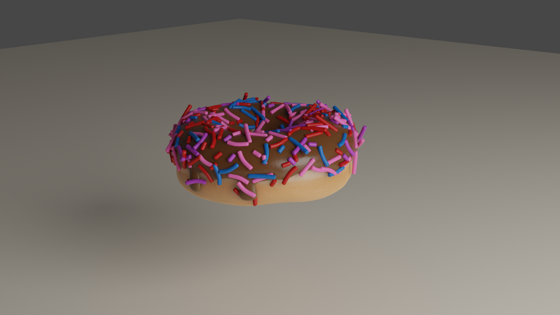 Chocolate Iced Donut (Great Decoration//no sprinkles in model)