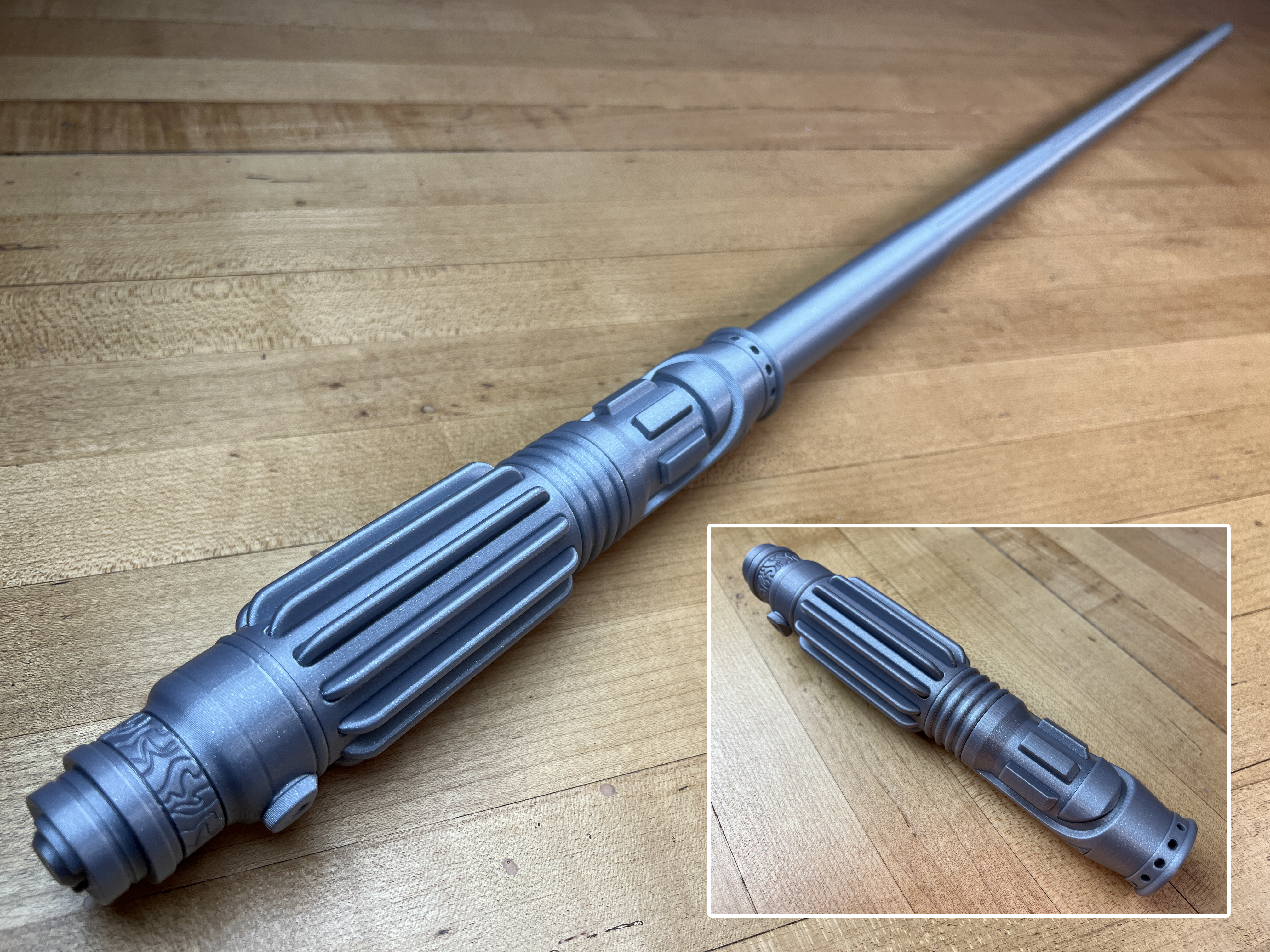 Mace Windu’s Print-in-Place Collapsing Lightsaber