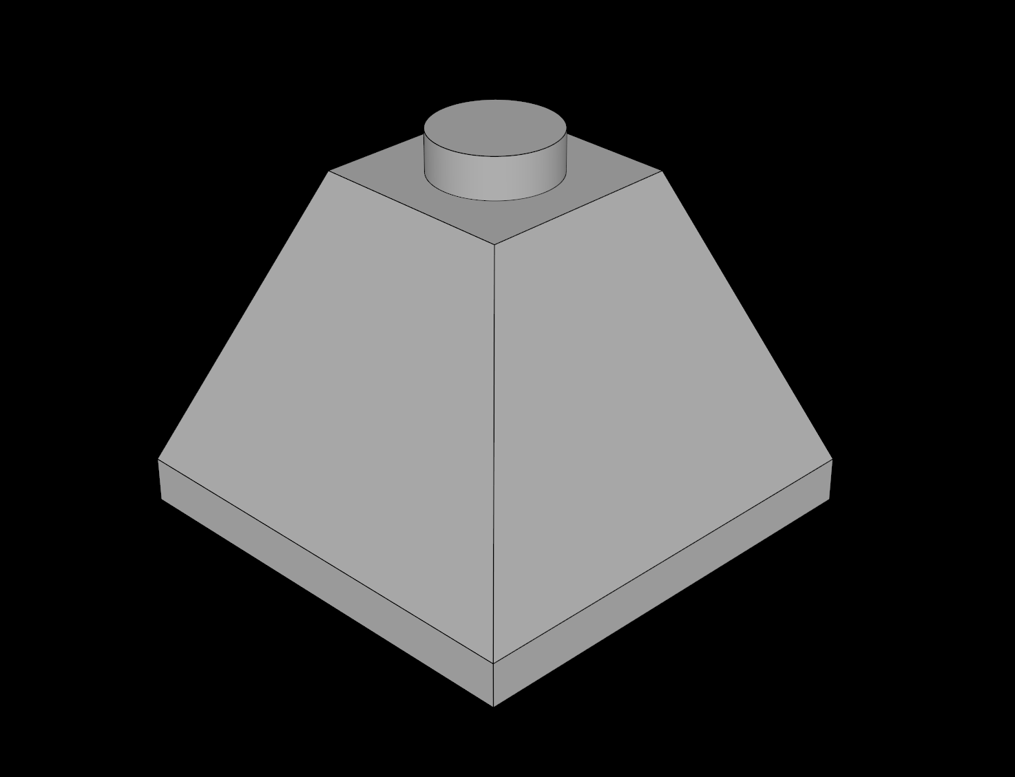 Lego Compatible (3045.dat) Slope Brick 45 2 x 2 Double Convex
