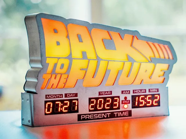 Back To The Future Lamp & Clock