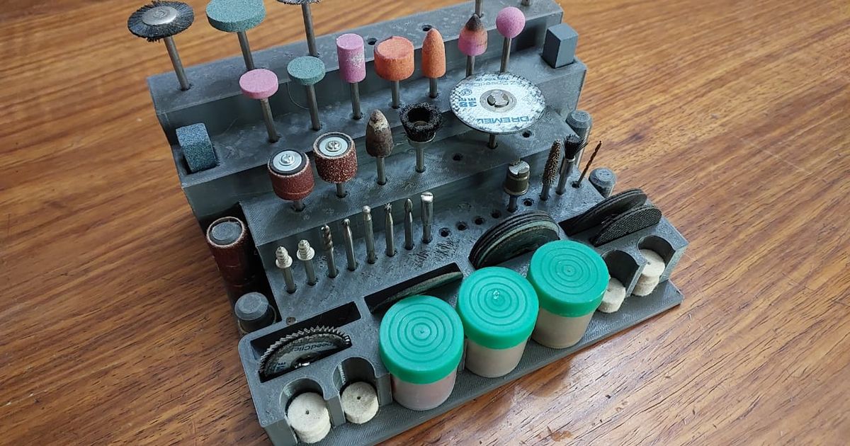 Dremel tool bit holder with drawers by Erika Bresler Download free