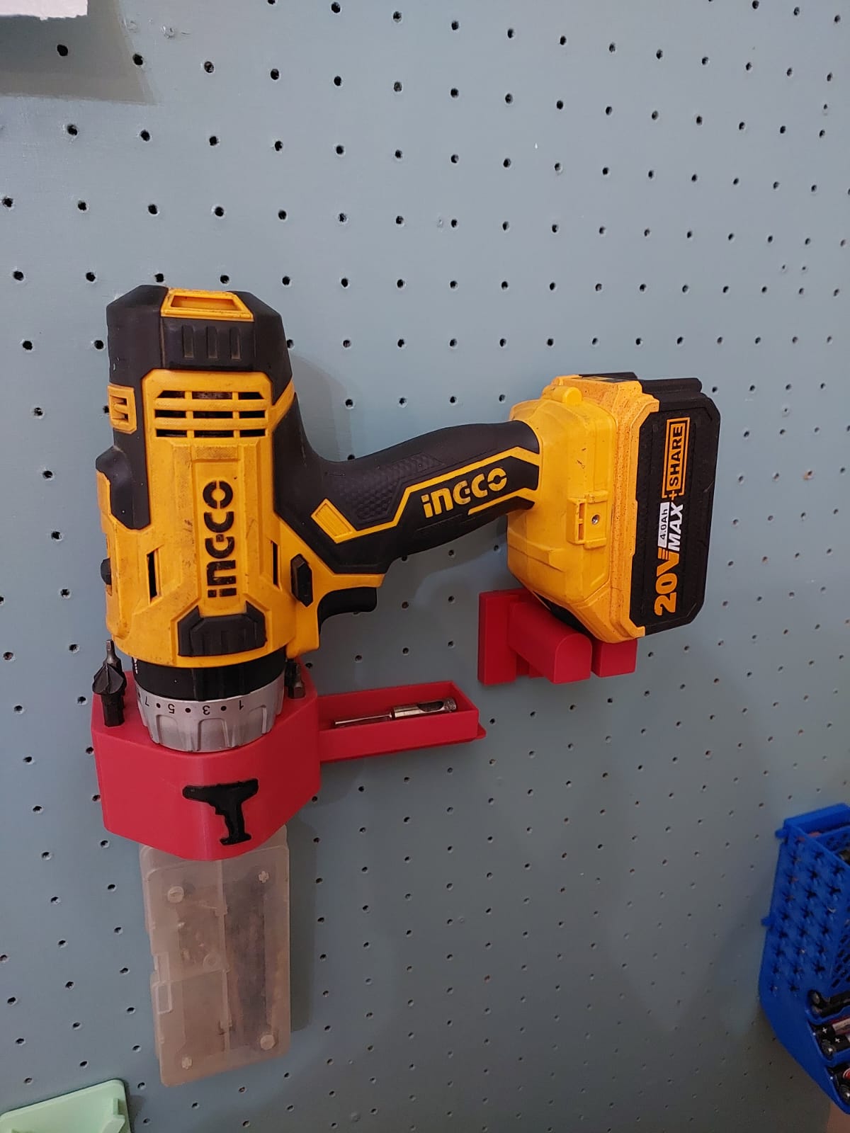 Cordless drill caddy sale