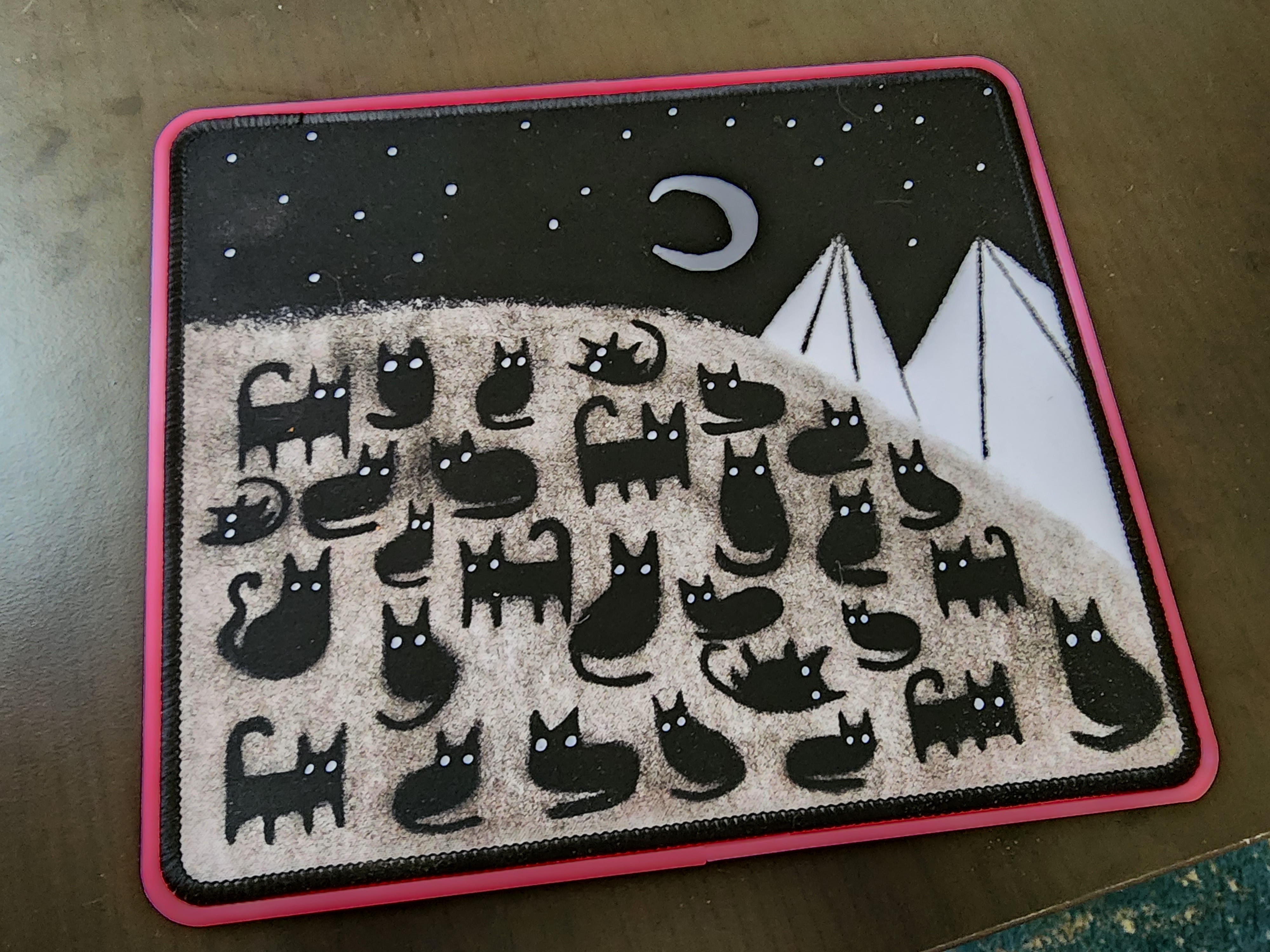 Hard Surface Mouse Pad Holder