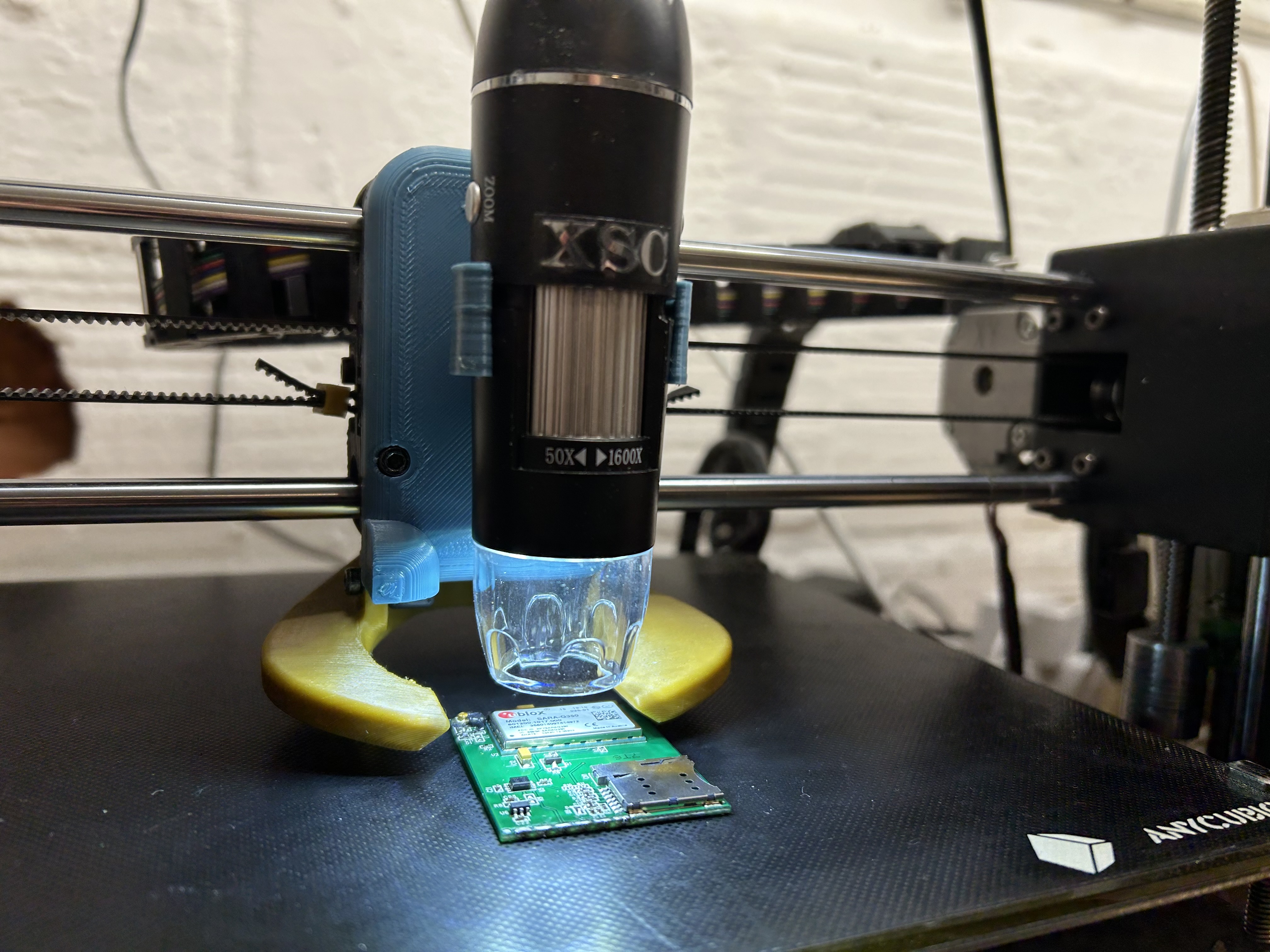 USB-Microscope mount for Anycubic i3Mega Xcarriage