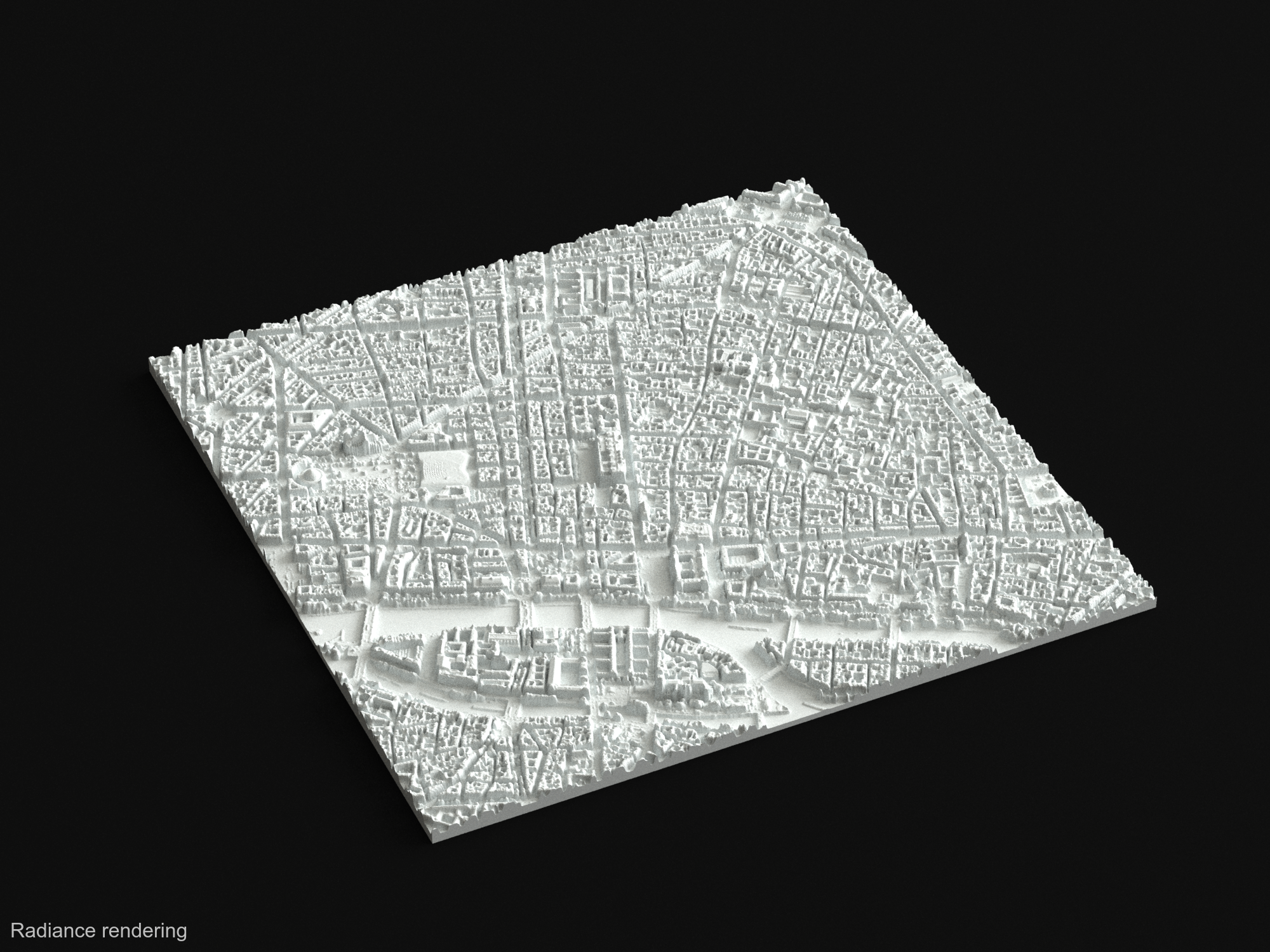 Paris from Lidar - Île de la Cité