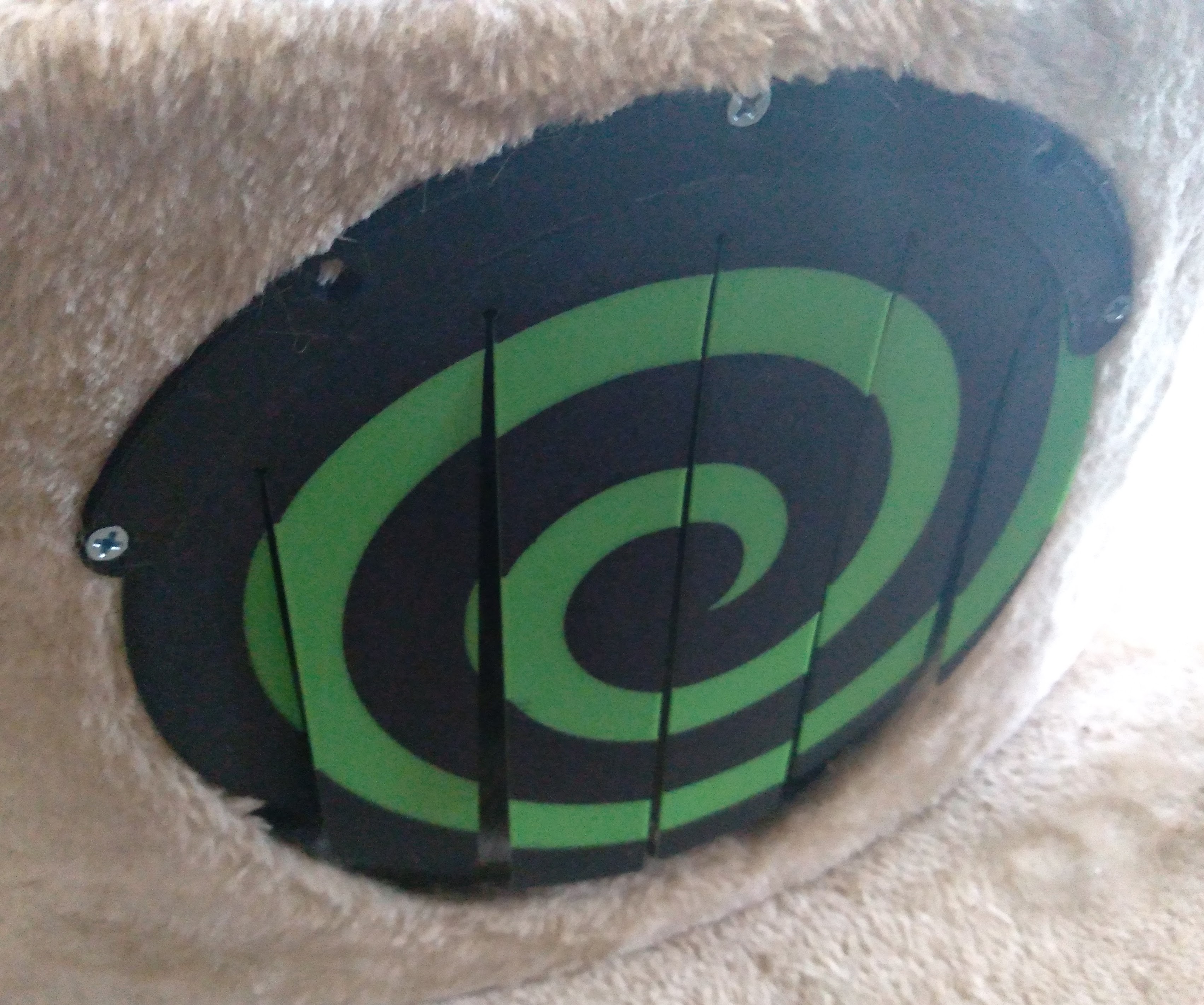7.5 Inch Cat Door Curtain for Circular Cubby Hole Cat Tree