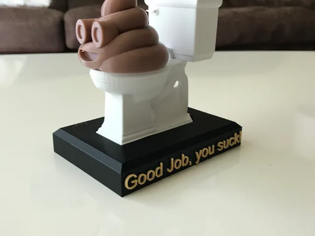 Funny Fantasy Football Poop Trophy