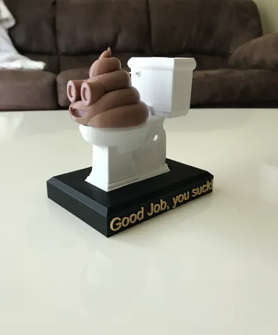 Funny Fantasy Football Poop Trophy