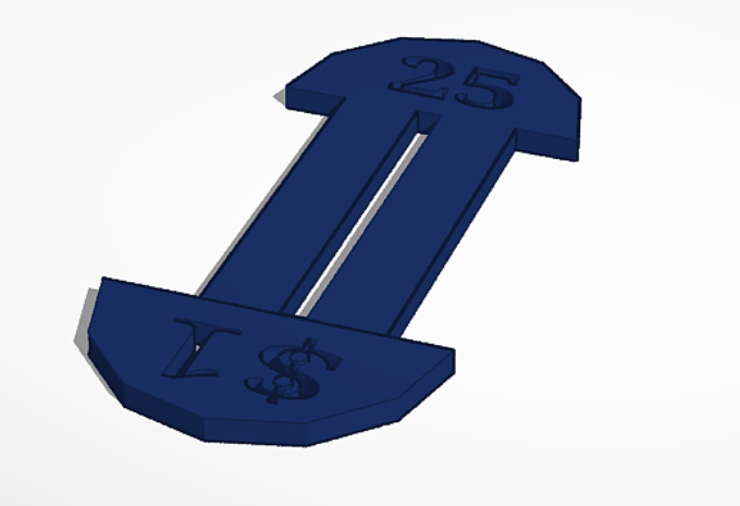 Canada Shopping Cart Key - Includes ¢25 and $1 Shapes