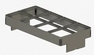 Gridfinity 4x2 Filament Swatches Container Stackable lid