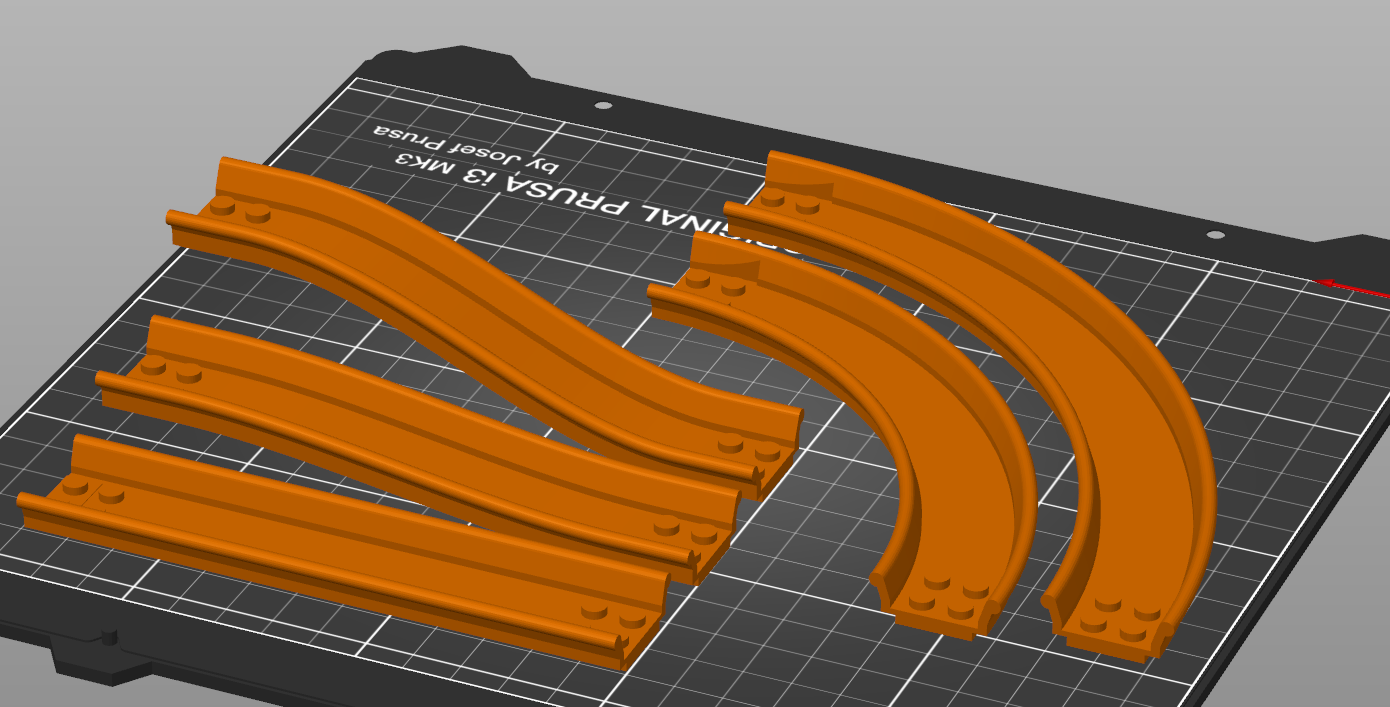 Miniatura 2 do modelo 3D Lego Rollercoaster tracks