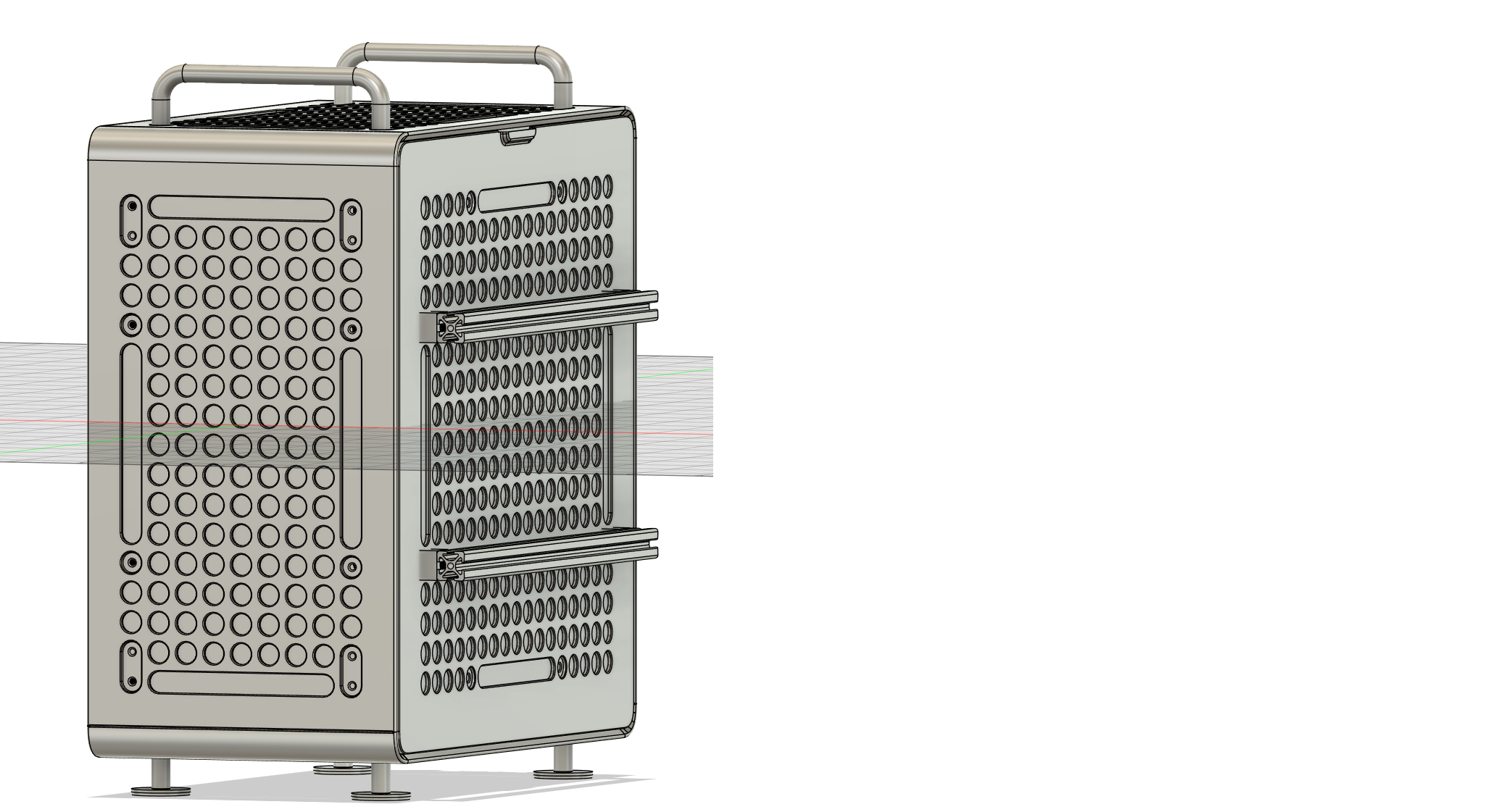 Qube 540 side mount for 2020 extrusion