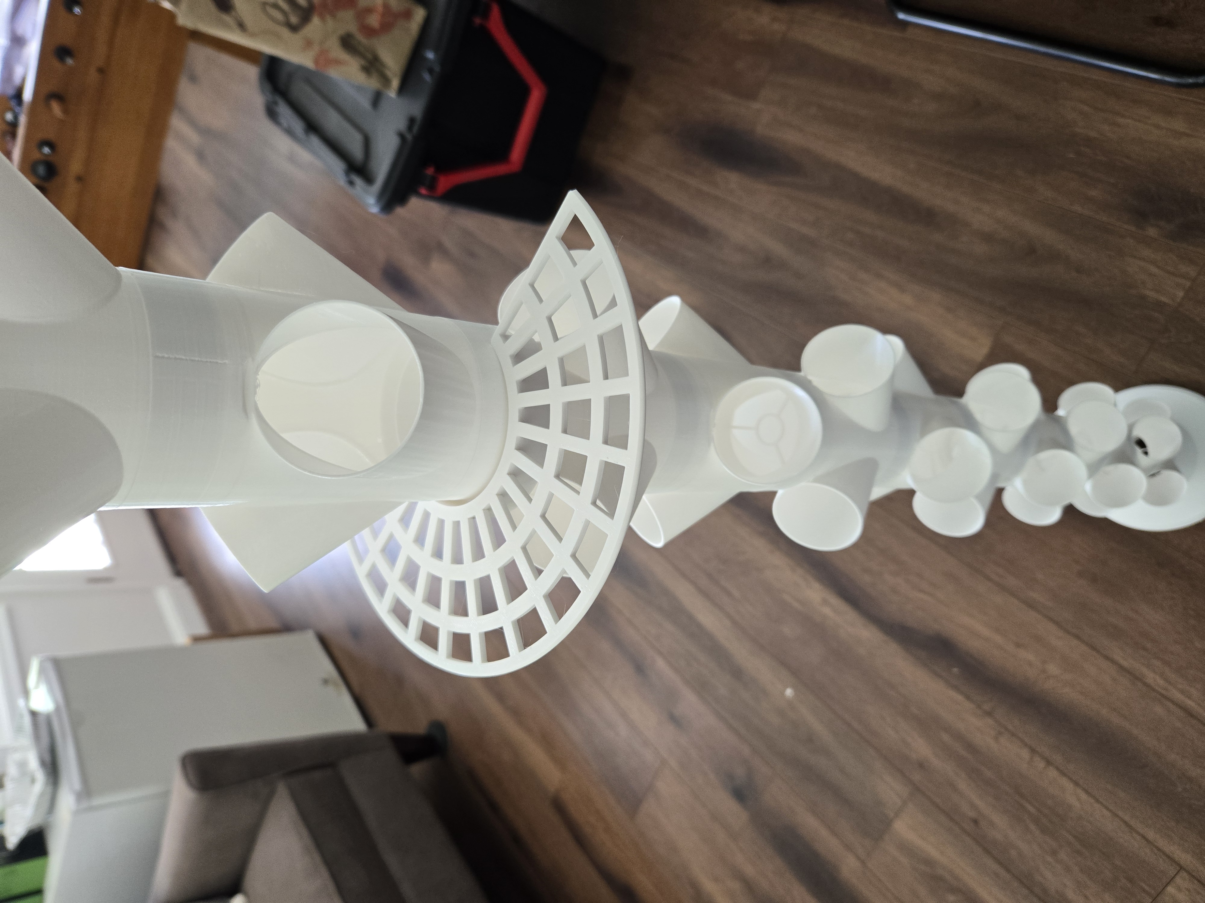 Aeroponics tower snap on fruit holder
