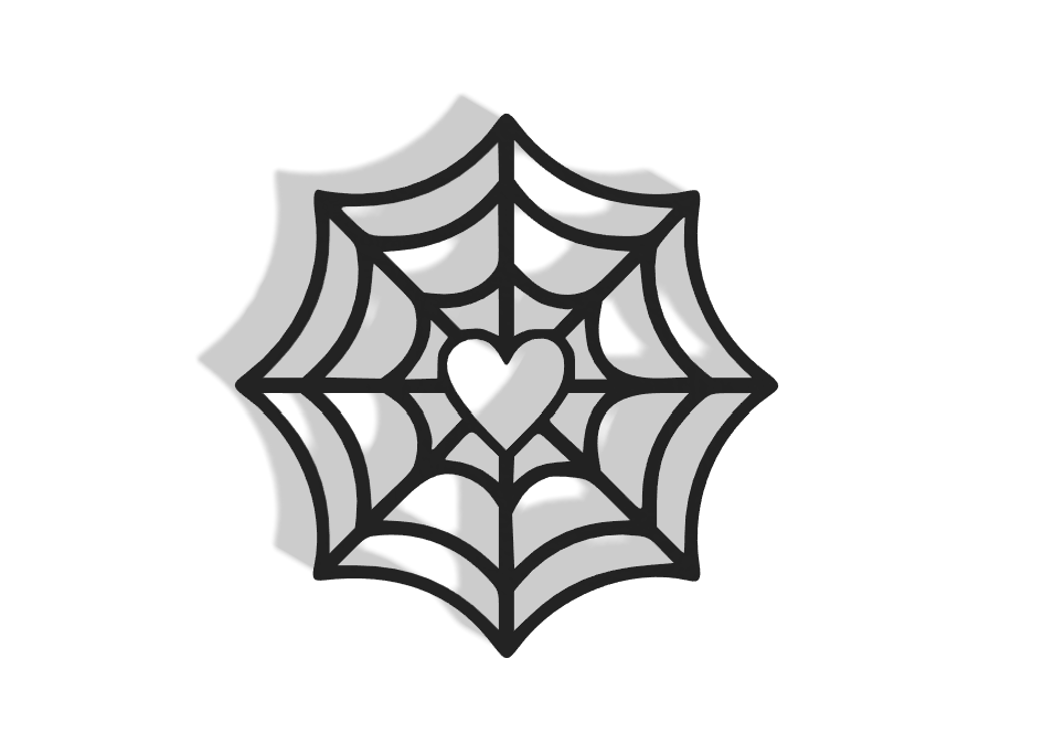 Heart Spider Web Decor