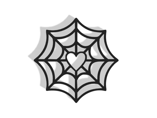 Heart Spider Web Decor