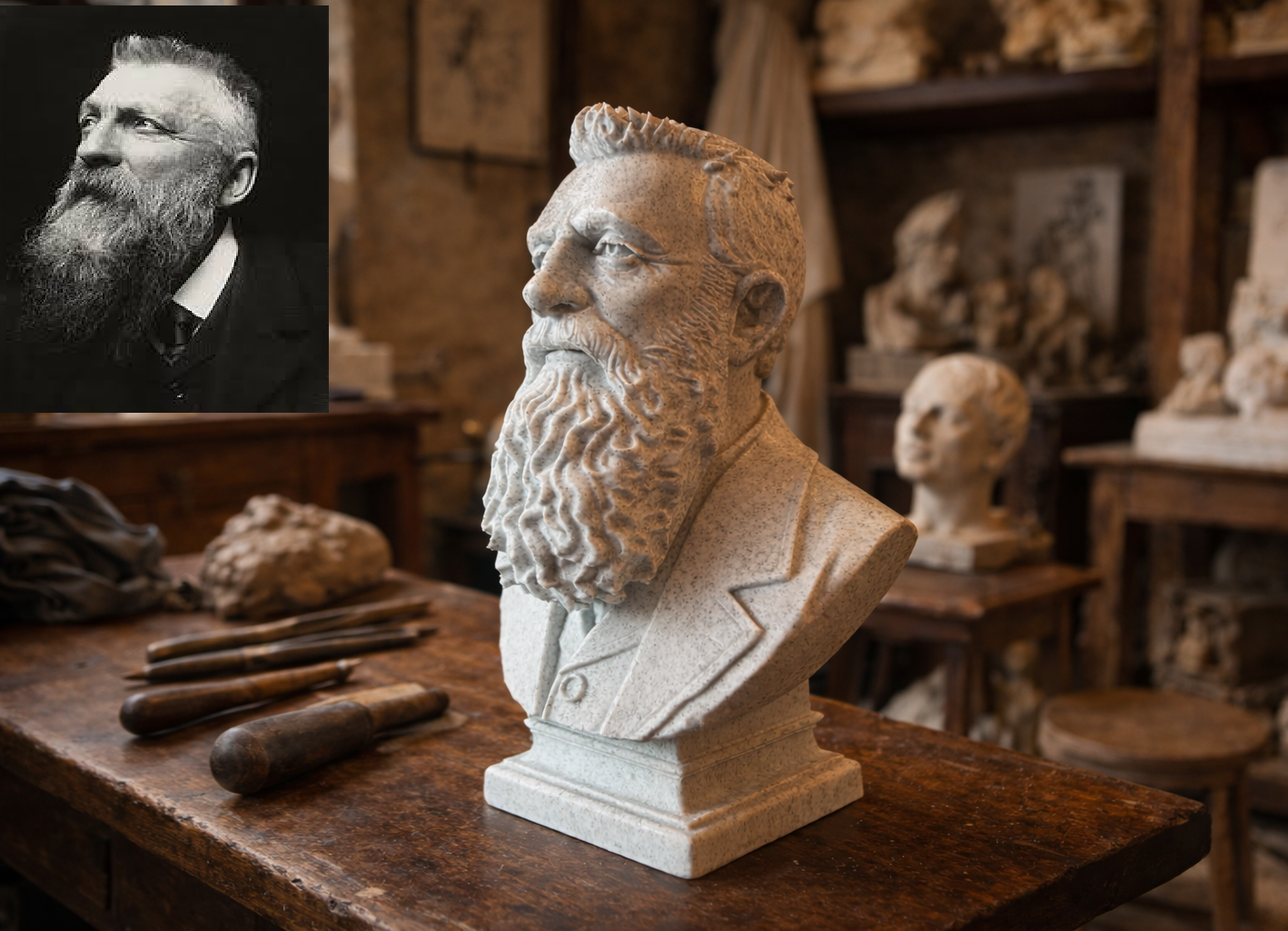 René François Auguste Rodin — Bust