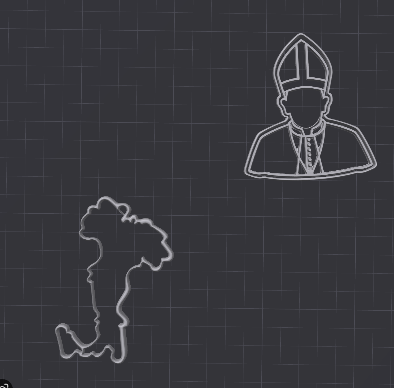Rome cookie cutter Vatican and Map