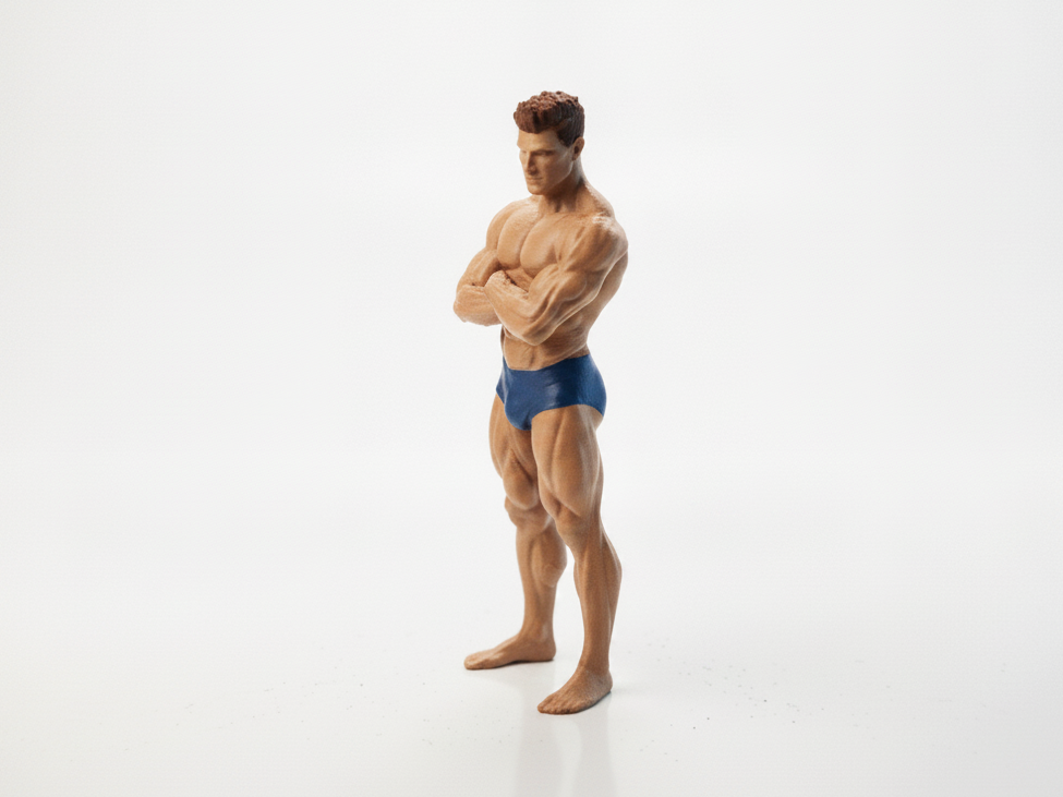 Bodybuilder Figurine Fitness Sculpture 3D Printable
