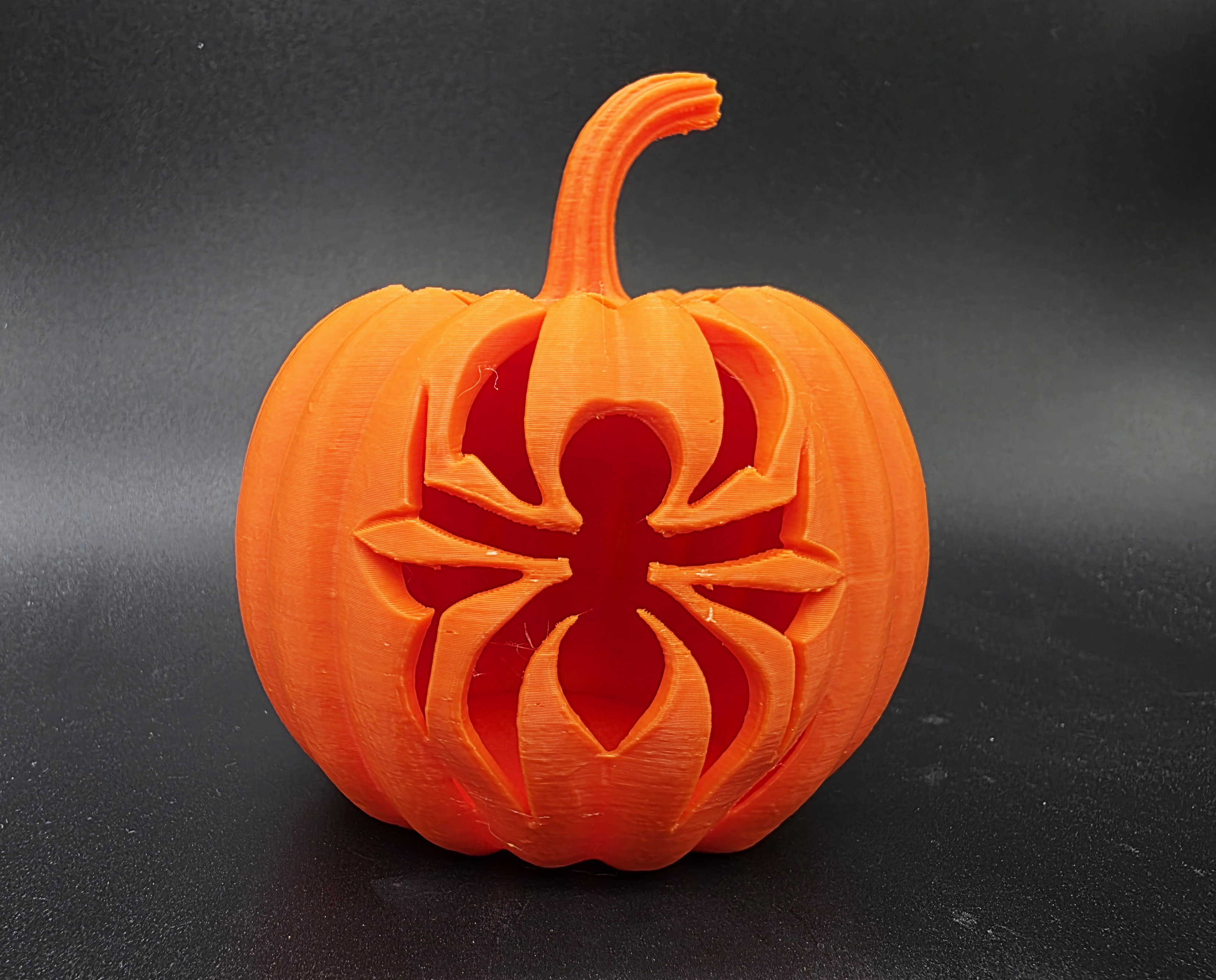 Spider Jack-o-Lantern w/Lid LED Tea Light Holder — miniatura 3